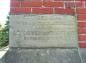 The first St John's Church cornerstone laid at the Willow Street site by Lieutenant Governor MacCallum Grant in 1917